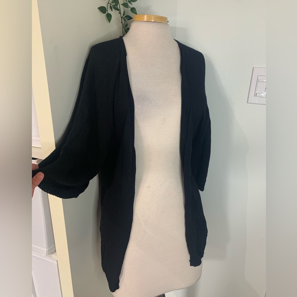 ❤️linen blend cardi XS oversized